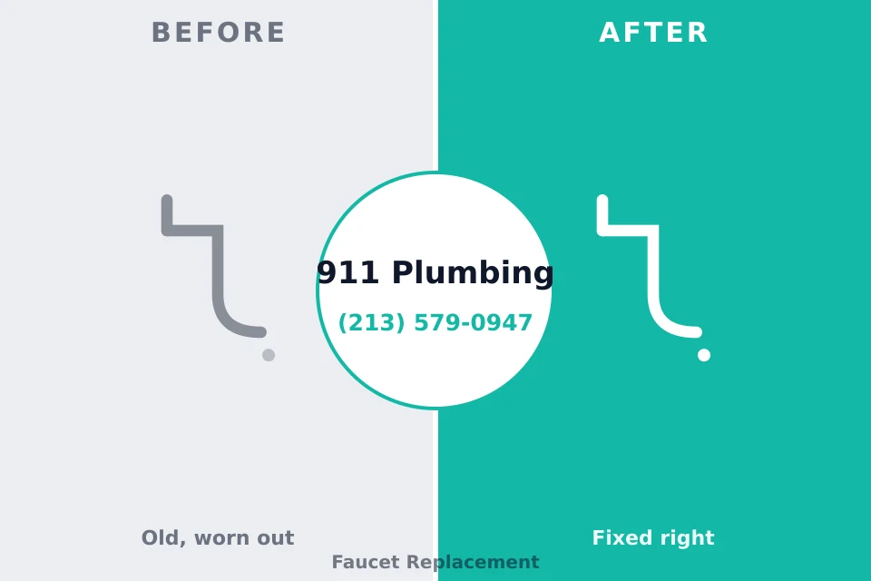 Before and after: plumbing company El Cenizo, TX